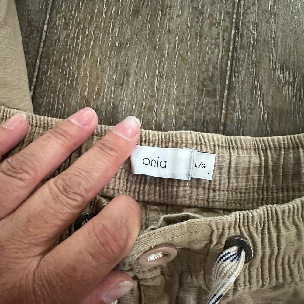Men's ONIA Tan JOGGER Pants - Picture 3 of 9